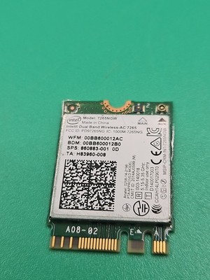  INTEL 7265NGW DUAL BAND WIRELESS-AC BLUETOOTH WIFI CARD 860883-001