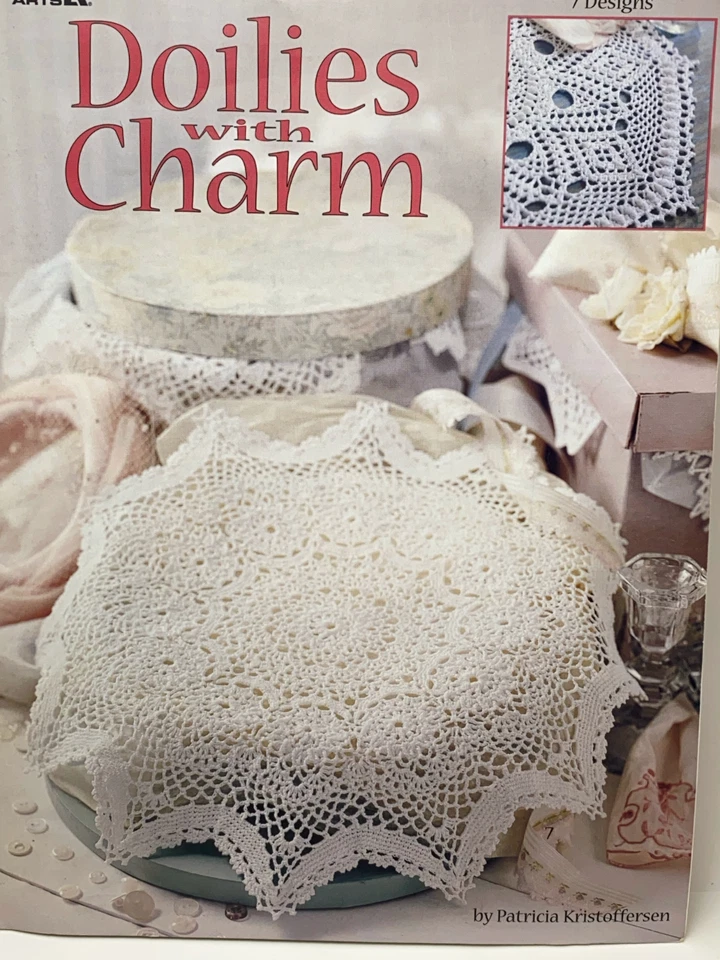 Doily Crochet Doilies Pattern Book Lot 9 Leisure Arts American School Pineapple - Image 4 of 4