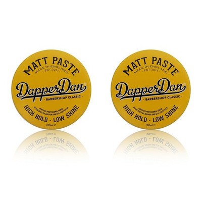 Dapper Dan Matt Paste Duo 2 x 100ml, professionelle Haarpaste für Männer, hoher 