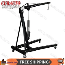 1 Ton Tonne Engine Crane Stand Hoist lift Jack Hydraulic Folding Grey