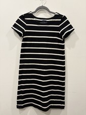Gap Women XS Black White Short Sleeve Preppy Classy minimalist mini 100% cotton