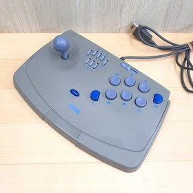 Sega Saturn Console with 2 Virtua Stick controllers & 5 games Japan Gray tested