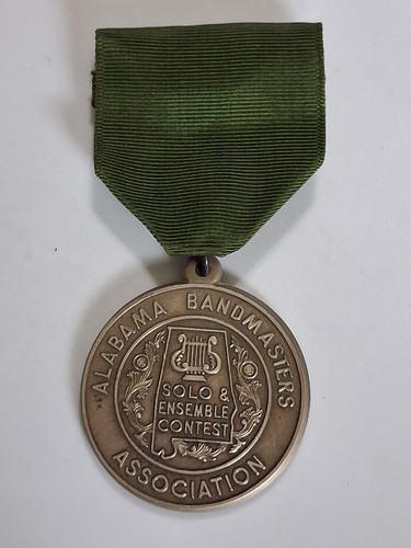 Alabama Bandmasters Association Solo & Ensemble Contest Medal Green Ribbon