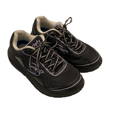 Gdefy Gravity Defyer Woman s Size 8.5 Mighty Walk Walking Shoes Black TB9024FLP