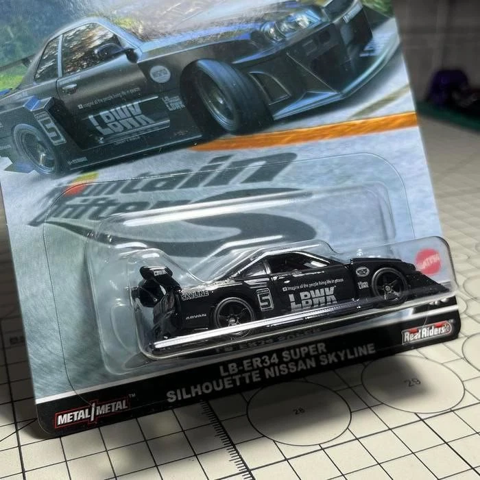 Hot Wheels Mountain Drifters Nissan Skyline LBWK LB-ER34 Chase (HECHO A MEDIDA) Foto 2 de 4