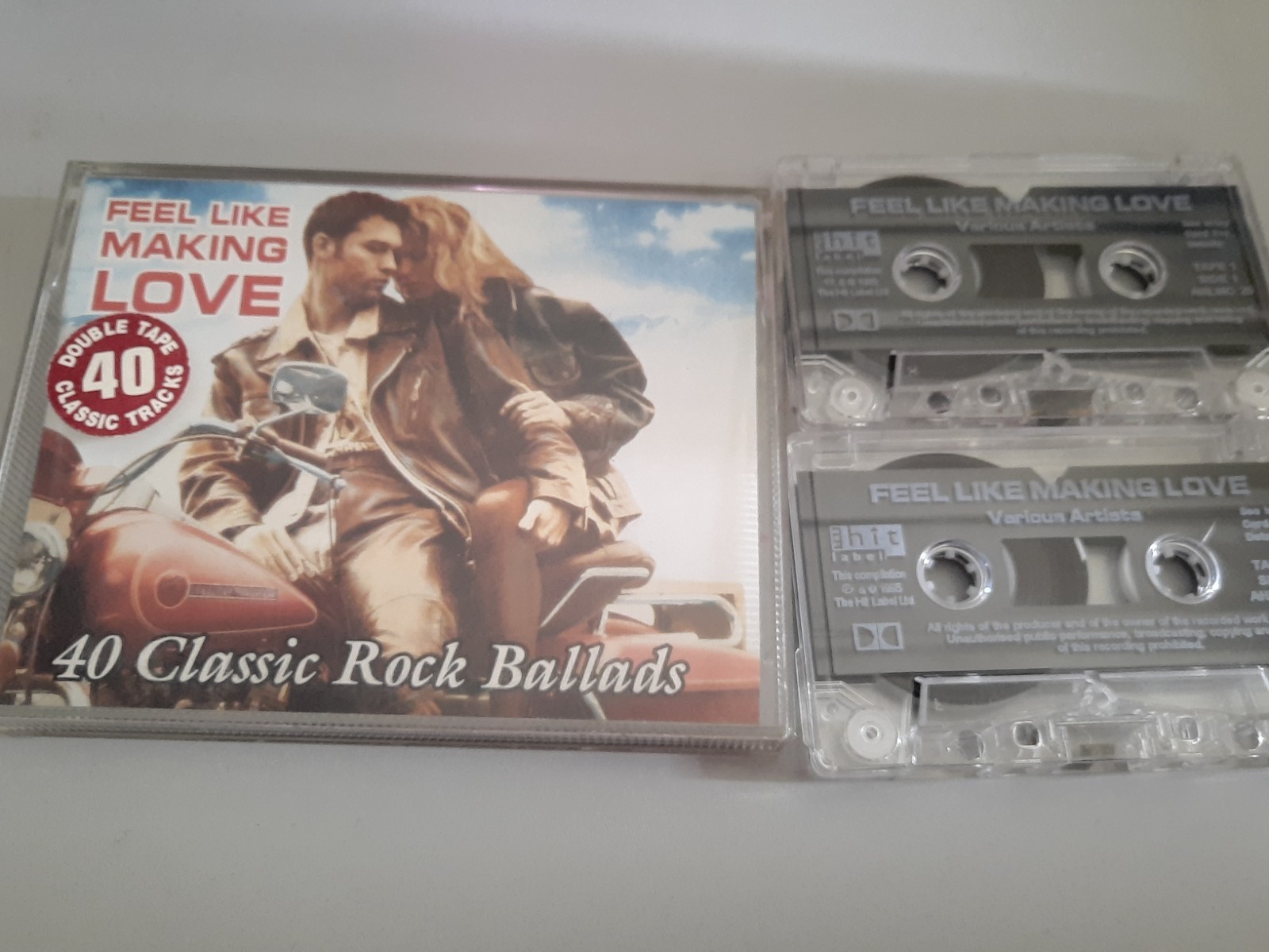 VARIOUS ARTISTS -FEEL LIKE MAKING LOVE-DOUBLE CASSETTE TAPE ALBUM 1995 (2) rock