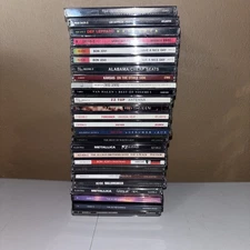 CD Lot Hair Bands Led Zeppelin Bon Jovi Van Halen Skid Row Metallica Ac Dc Zz To