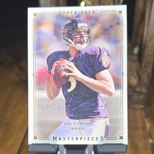 Upper Deck 2008 Masterpieces Joe Flacco Baltimore Ravens Rookie Card #32. rookie card picture