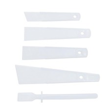 5 Pack Glue Spreader Plastic Glue Smear Plate Scraper Sticks Applicator Tool for