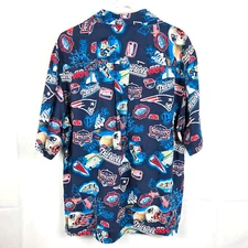 New england team patriot hawaiian shirt, retro 80s shirt, team logo