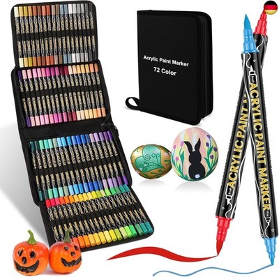 colpart Acrylstifte für Steine wasserfest-72Bagtype-ostereier zum bemalen 