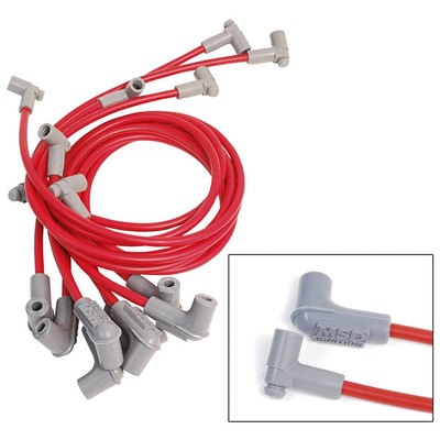 MSD Ignition 31299, Kit Spark Plug Wire Set Super Conductor 8.5 mm for BBC