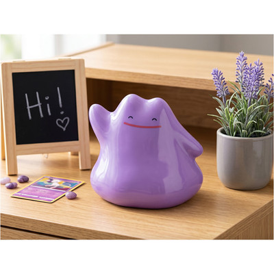 Ditto Piggy Coin Bank Mini Pokémon Nintendo figure Official License New