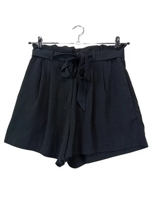 H&M Short taille haute Dames Pantalon court T EU 40 noir style décontracté - Photo 1/4