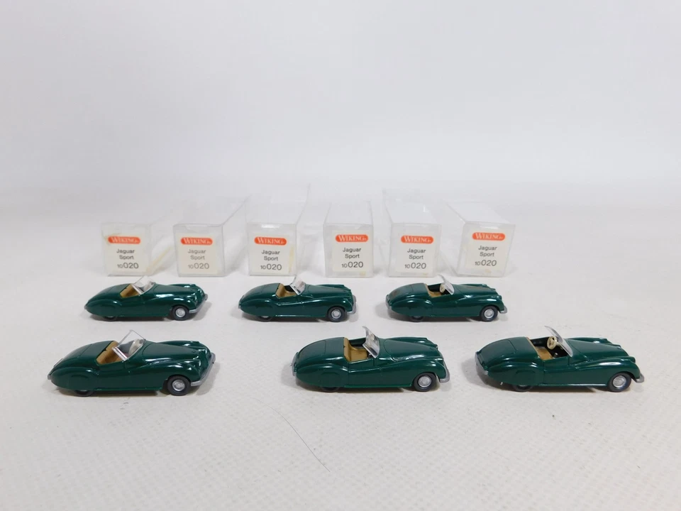 6X Wiking H0 1:87 10 020 Modello Oldtimer Coupé Jaguar Sport Mint Box #CZ447-0,5 - Immagine 2 di 4