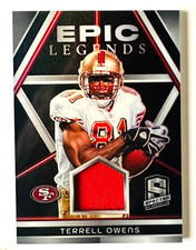 2024 Panini Spectra Terrell Owens Jersey Card Epic Legends Prizm SP #/99 49ers!