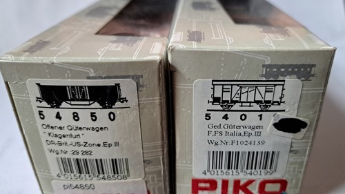 2x Piko H0  Güterwagen DUS-Zone FS Italia NEM 54010 54850 NEUW + OVP | Zustand: Gebraucht