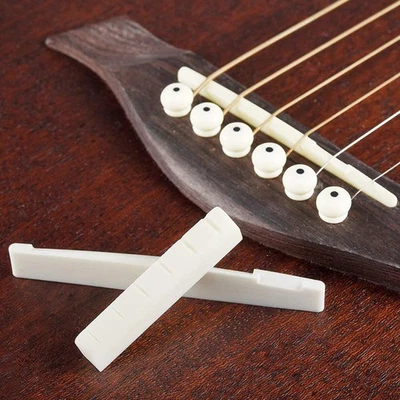 String Guitar Guitar Bridge Pins Saddle Nut Ivory Acoustic Guitar Bridge