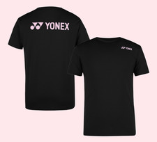 YONEX 2026 Cherry Blossom Unisex Badminton T-Shirts Sports Top Black 262TR001U