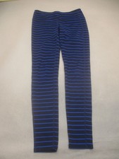 Athleta Size S Womens Blue Striped Compression Pull On Athletic Leggings 751