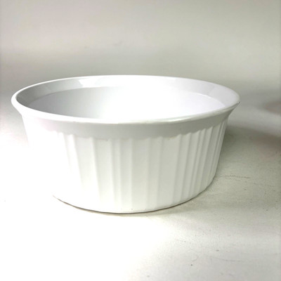 CorningWare French White 2.5 Qt. Round Casserole Baking Dish No Lid