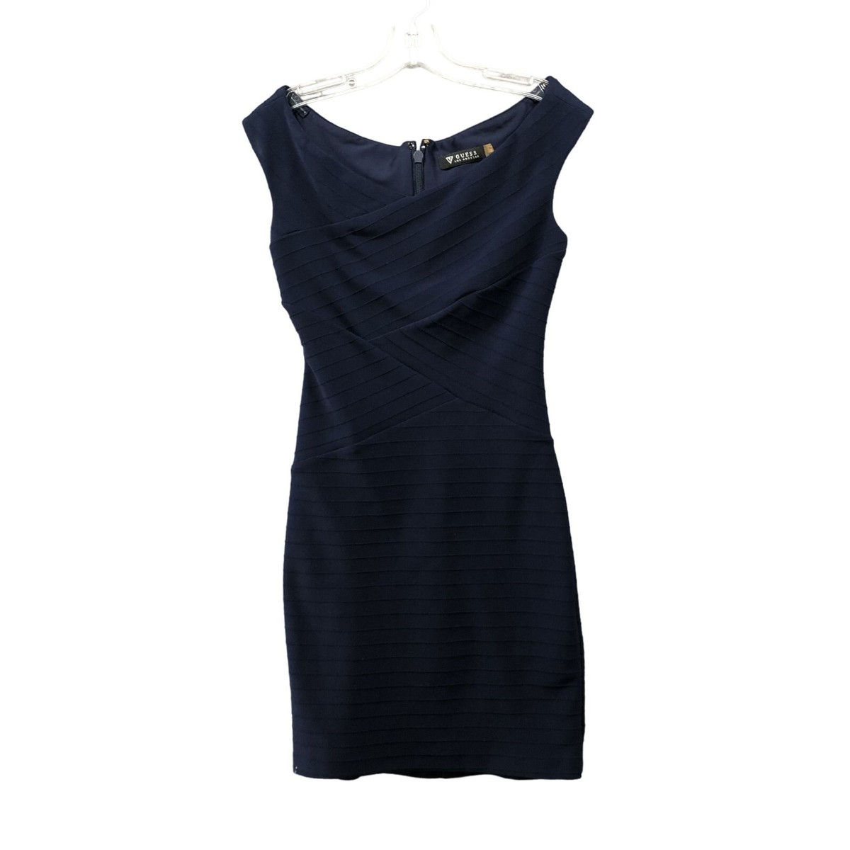 Guess Bodycon Mini Dress Womens Size 4 Navy Blue Bandage Sleeveless V-Neck | eBay Guess Bodycon Mini Dress Womens Size 4 Navy Blue Bandage Sleeveless V-Neck | eBay