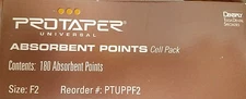 Protaper Universal F2 Absorbent Paper Points Dentsply Tulsa Dental Root Canal