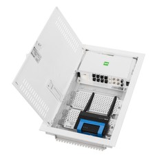 Multimediaverteiler UP unterputz mit Lochblech 4 Größen mit Stahltür und VED