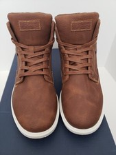 G.H.Bass authentic brand-new men's brown laceup ankle boot, color brown, size9.5