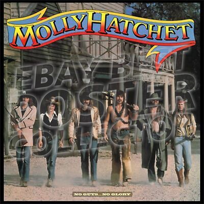 Molly Hatchet No Guts Glory Banner Album Cover Poster v3