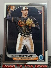 Jordan Westburg 2024 Bowman Chrome Rookie Card #17 Baltimore Orioles. rookie card picture