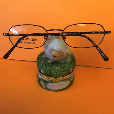 New Matte Burgundy CALLIOPE Eyeglasses MACBETH Dark Bur. Translucent Temple Tips