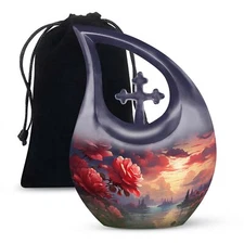 Twilight Engraved Urns For Human Ashes Urns For Large Adult Women Ashes 10 Inch