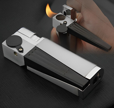 silver Multifunction 2-in-1 Metal Lighter Pipe Combo Cool Lighter, Waterproof