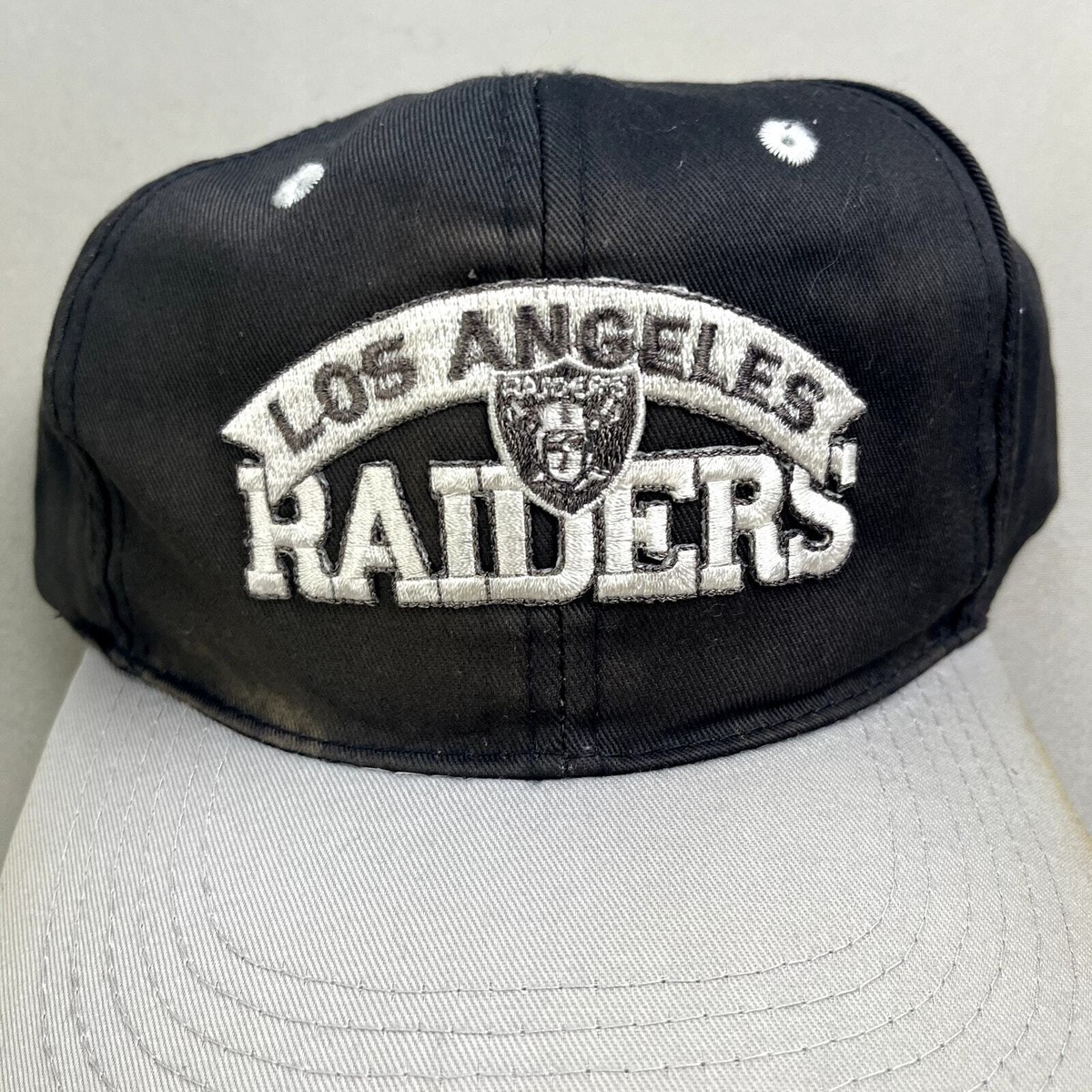 Vintage Los Angeles Raiders Hat Cap Snapback Black Football NFL
