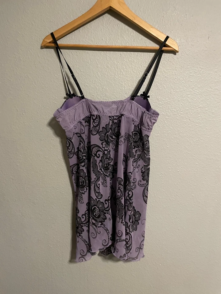 Apt. 9 Mujeres Bustier Vestido Sin Mangas Mediano Púrpura Floral Encaje Hada Grunge Caprichoso Foto 3 de 4