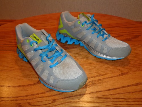 Women's Reebok Zigtech Gray/Blue/Green 