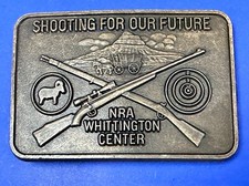 Shooting For Our Future Commemorative Belt Buckle Nra Whittington Center