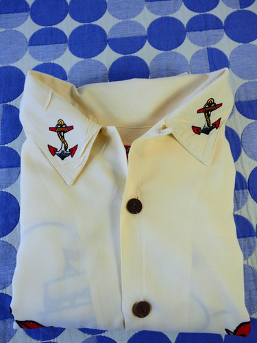 Mambo Loud Shirt Galleon Ship Sailor Short Sleeved Size M Medium Very Rare - Picture 16 of 16