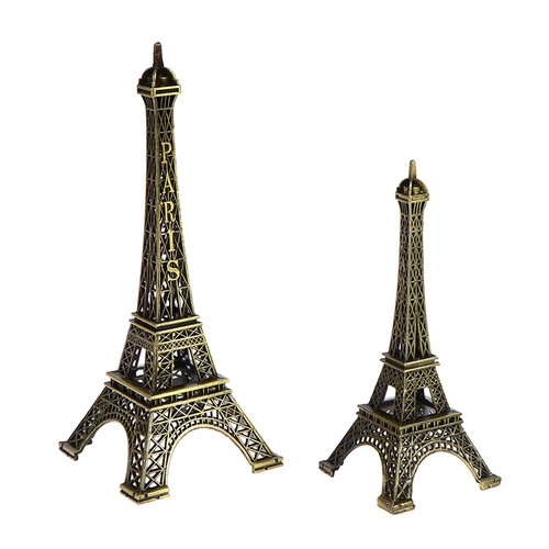Retro Paris Eiffelturm Modell Home Schreibtisch Bronze Metall Statue Figurinevg - Bild 2 von 16