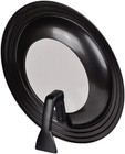 Pearl Metal Frying Pan Cover, 24–28cm, Stand-Up Design with Glass Window HB-6149