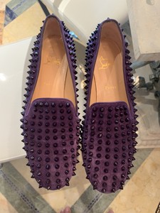 louboutin studded loafers
