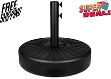 Simple Deluxe 20" Heavy Duty Patio Market Umbrella Base Stand, 50 lbs Capacity