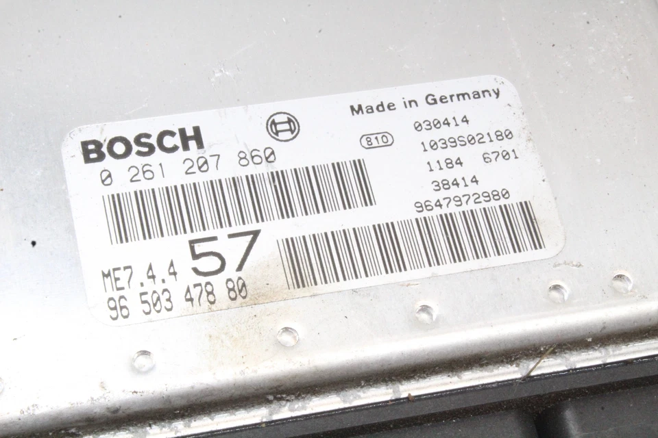 Centralina motore CITROËN C3 Pluriel HB 0261207860 9650347880 2005 21642541 - Immagine 2 di 4