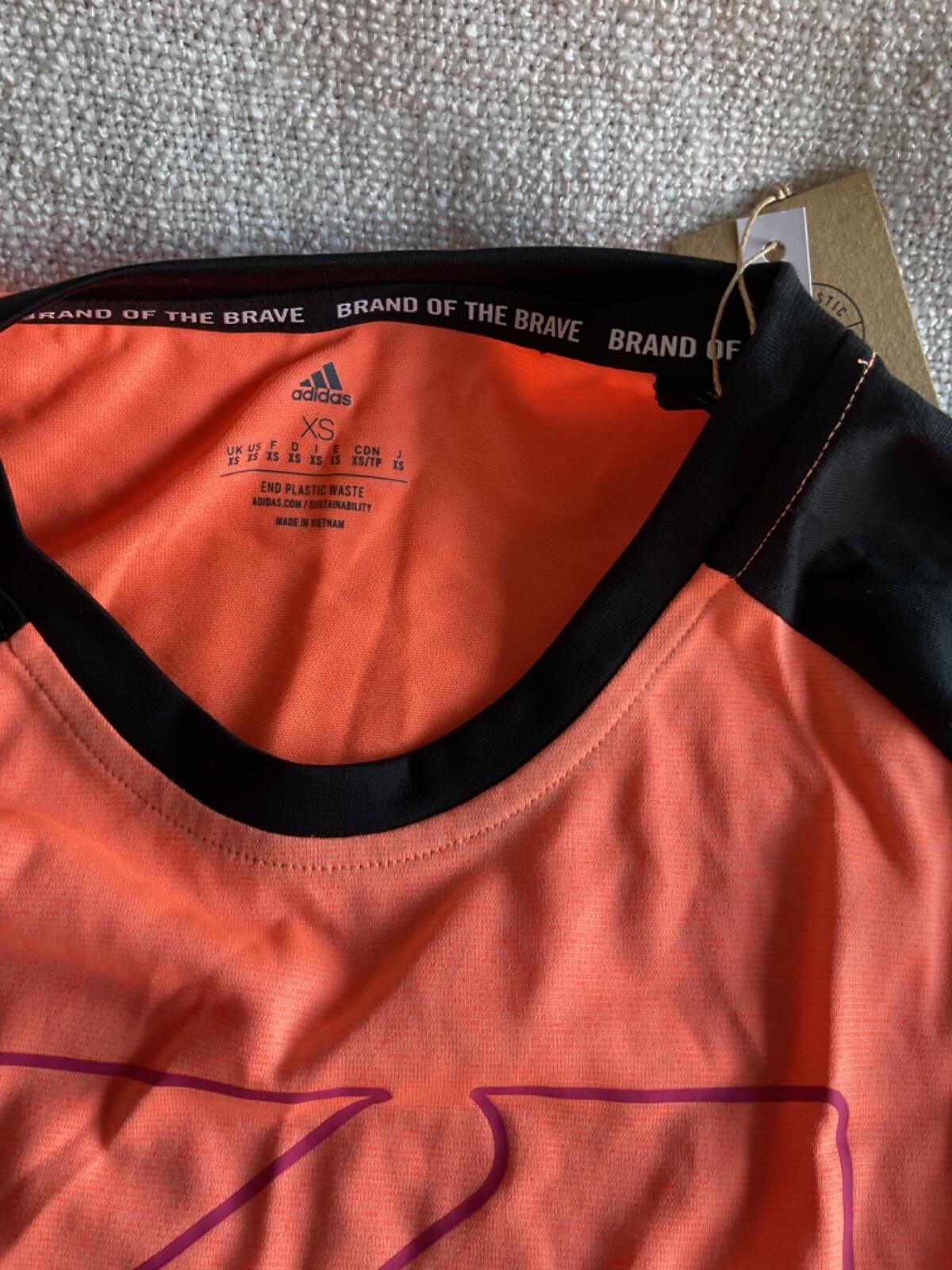 ADIDAS FIVE TEN LONG SLEEVE JERSE XS Beam orange RRP £55 EN54 image 7