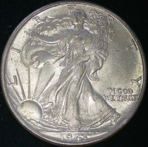 1943 Walking Liberty Half Dollar Choice Uncirculated (3R)