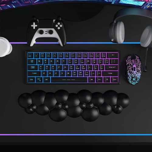 Almohadilla de reposamuñecas para teclado para juegos ATTACK SHARK, espuma viscoelástica reposamanos ergonómica Mac - Imagen 11 de 33