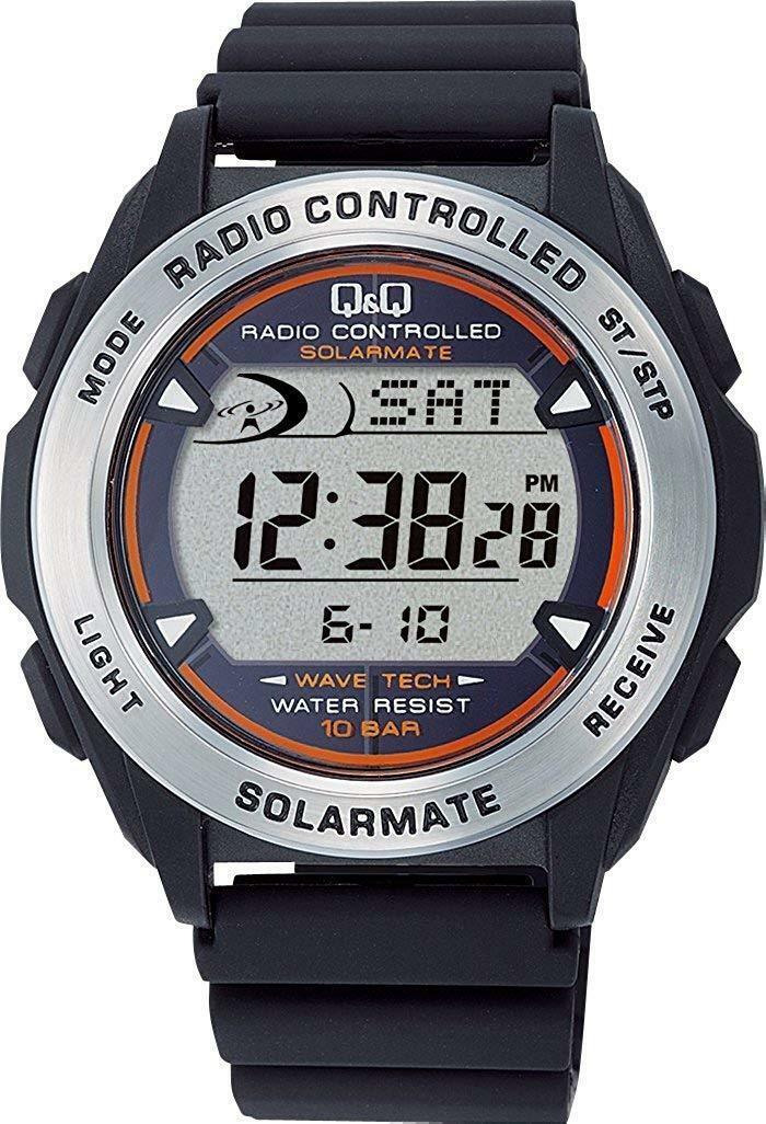 CITIZEN Q & Q SOLARMATE MHS7-300 men Watch Black New in Box CITIZEN Q & Q SOLARMATE MHS7-300 men Watch Black New in Box