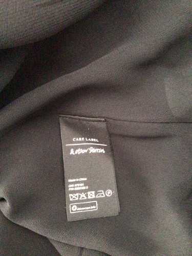 AND OTHER STORIES Silk georgette Dress - Black Size EU36/10-12 NEW - Picture 10 of 11