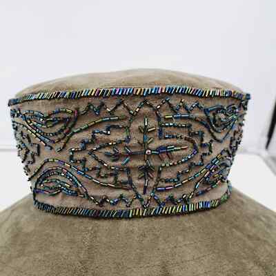 Whittall & Shon Womens Hat Green Fancy Tea Party Brim High  display picture 3